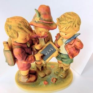 Goebel Hummel Figurine, School Boys doing math.
